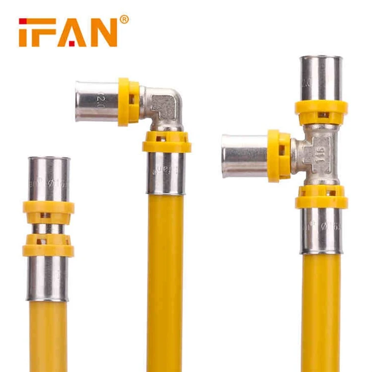 Fitting Copper Press nan tiyo gaz Pex